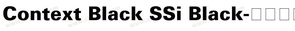 Context Black SSi Black字体转换
